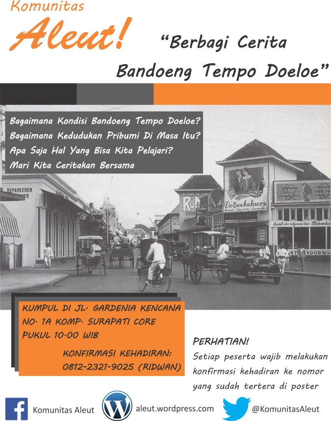 Info kegiatan Komunitas Aleut hari Minggu (04/08/13)