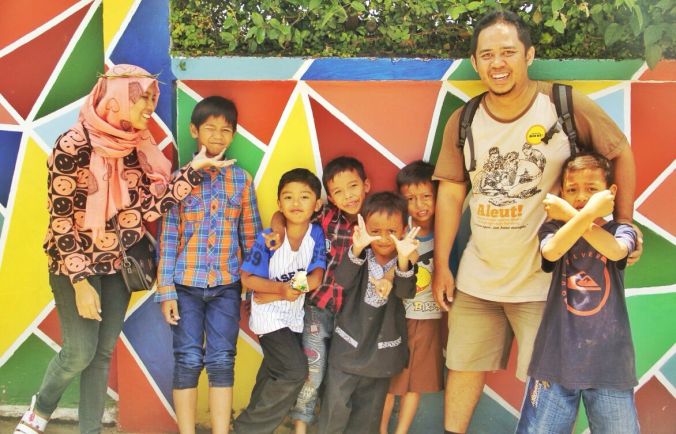 Anak-anak Kampung Manteos (dok: Komunitas Aleut)